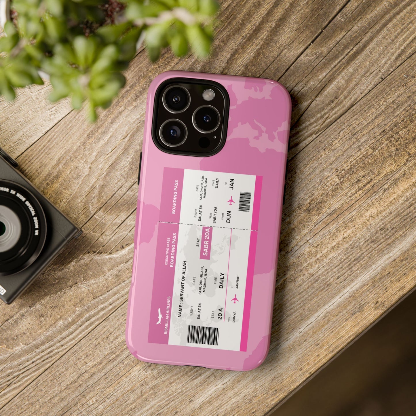 Servant of Allah Boarding Pass | Islamic Phone Case
