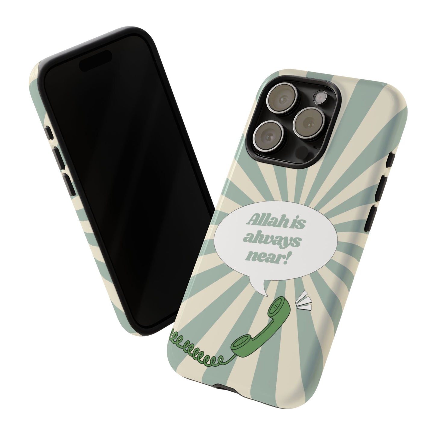 Allah Is Always Near | Retro Muslimah Phone Case
