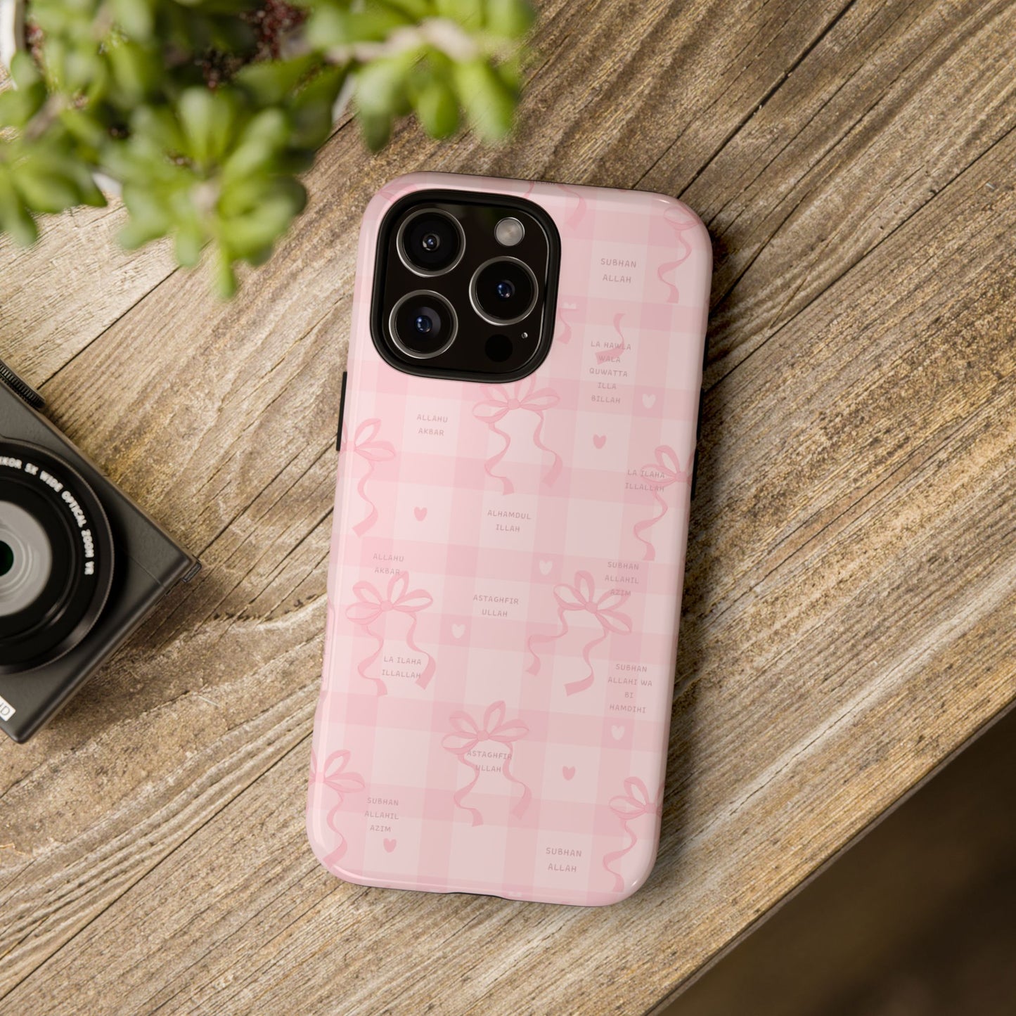 Pink Ribbon Dhikr Islamic Phone Case