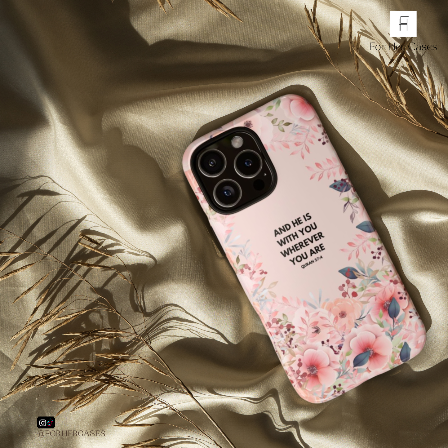 He Is With You | Blooming Reverts Phone Case