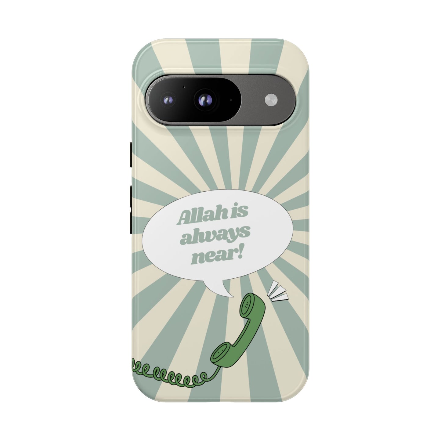 Allah Is Always Near | Retro Muslimah Phone Case