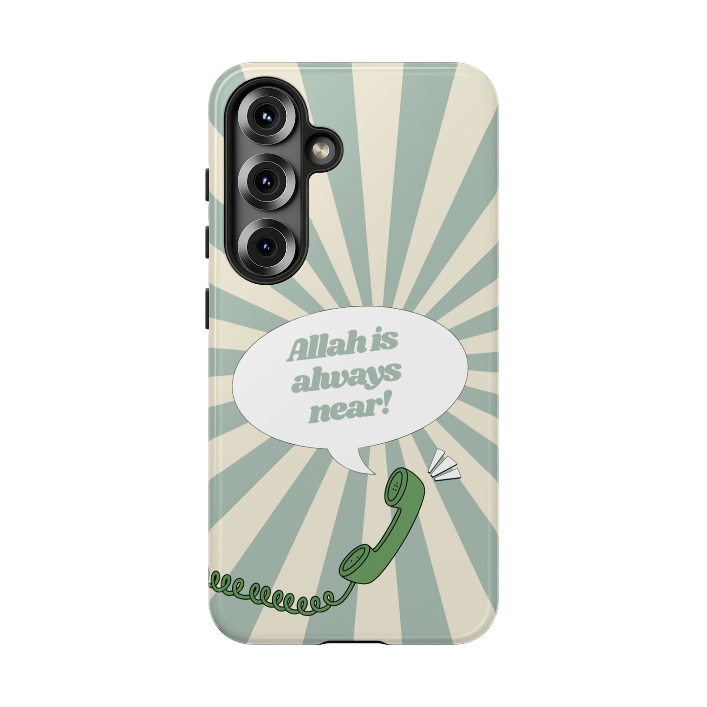 Allah Is Always Near | Retro Muslimah Phone Case