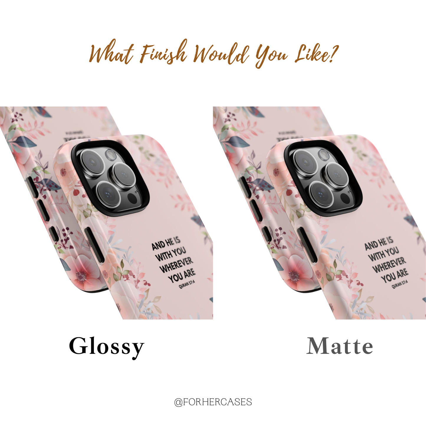 He Is With You | Blooming Reverts Phone Case
