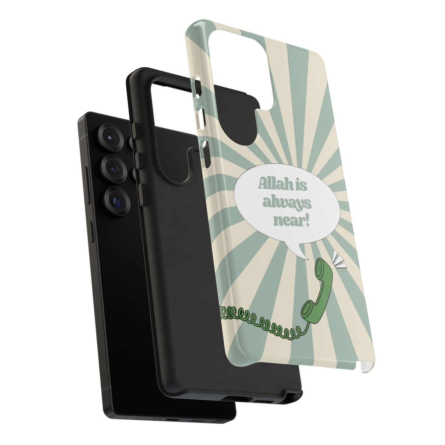Allah Is Always Near | Retro Muslimah Phone Case