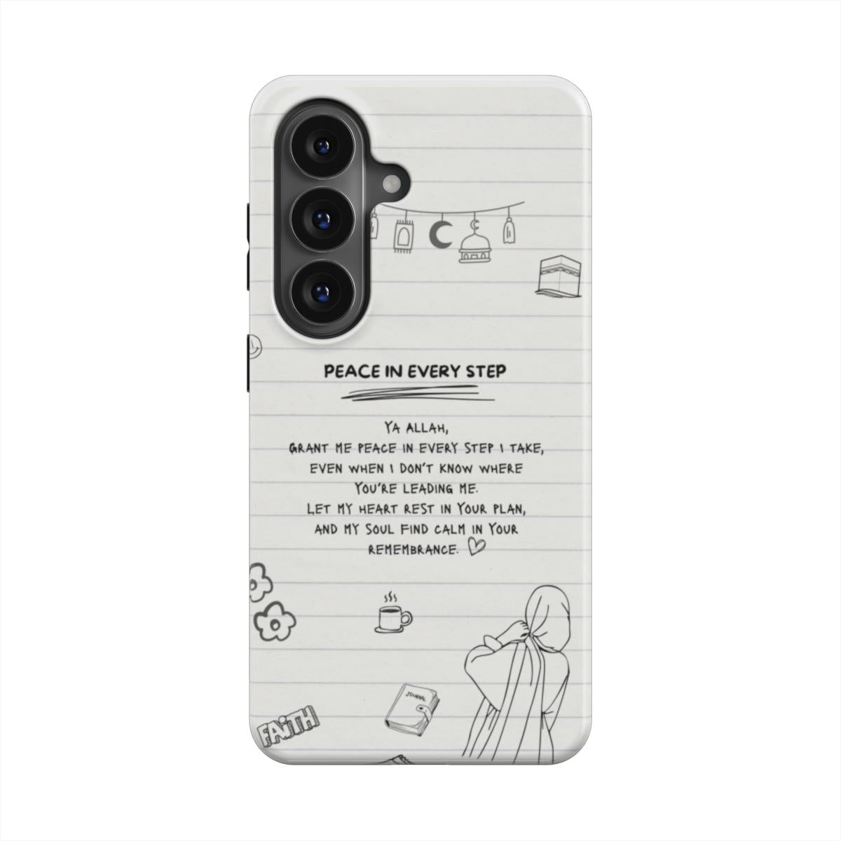 MagSafe Peace in Every Step Islamic Phone Case | Samsung Galaxy, Google Pixel