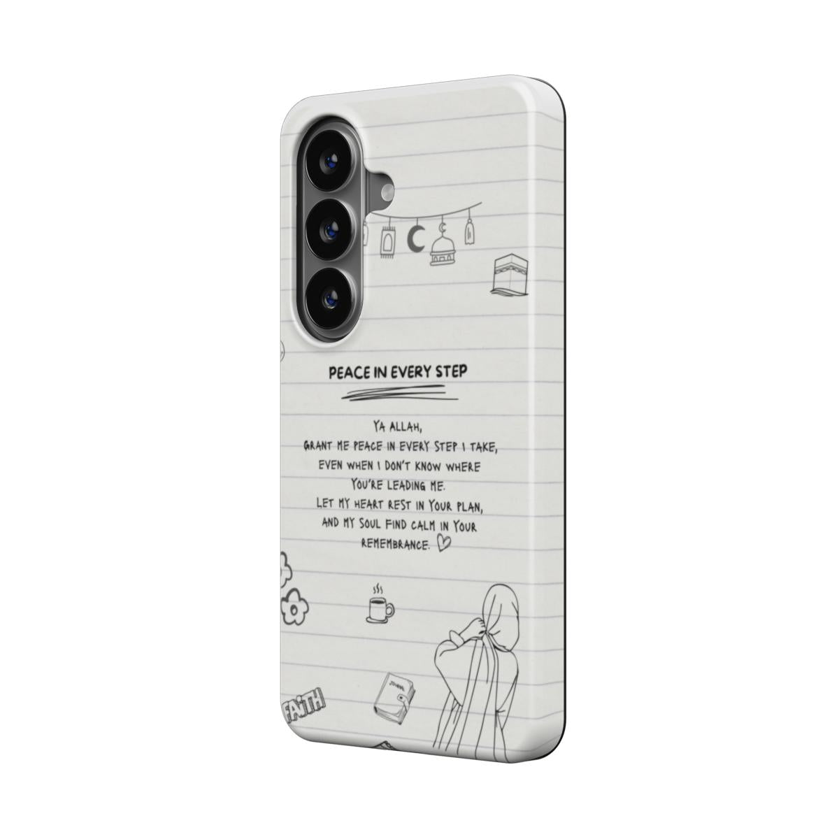MagSafe Peace in Every Step Islamic Phone Case | Samsung Galaxy, Google Pixel