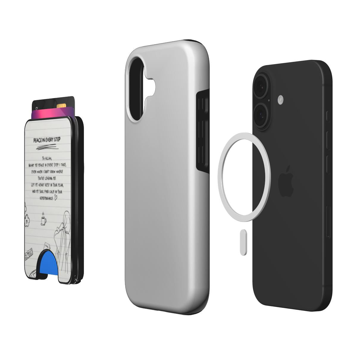 MagSafe Peace In Every Step Islamic phone wallet