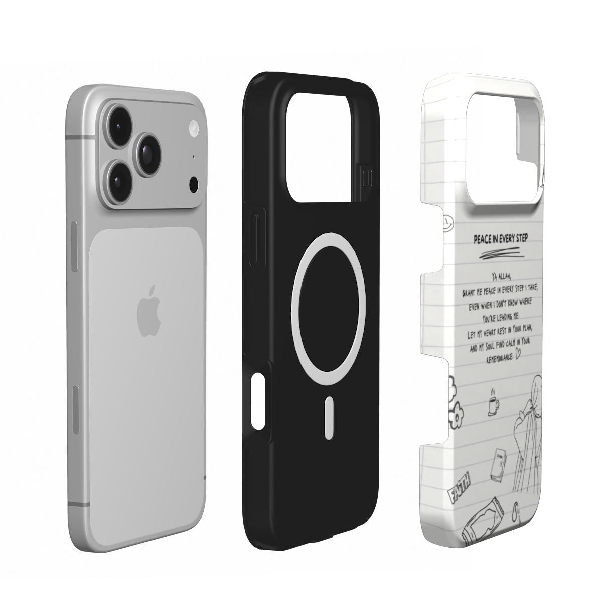MagSafe Peace In Every Step Islamic Phone Case | All iPhone Model