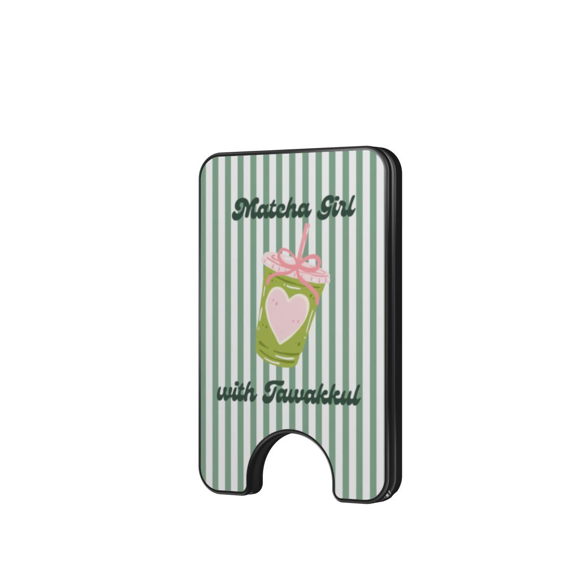 MagSafe Matcha Girl With Tawakkul Islamic phone wallet