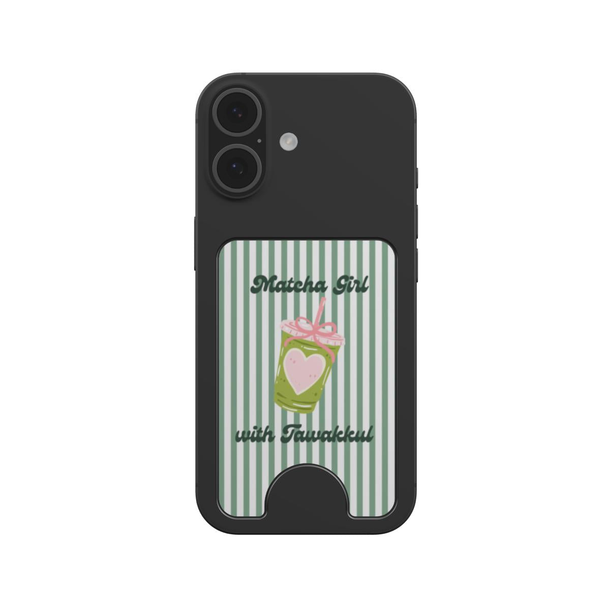 MagSafe Matcha Girl With Tawakkul Islamic phone wallet