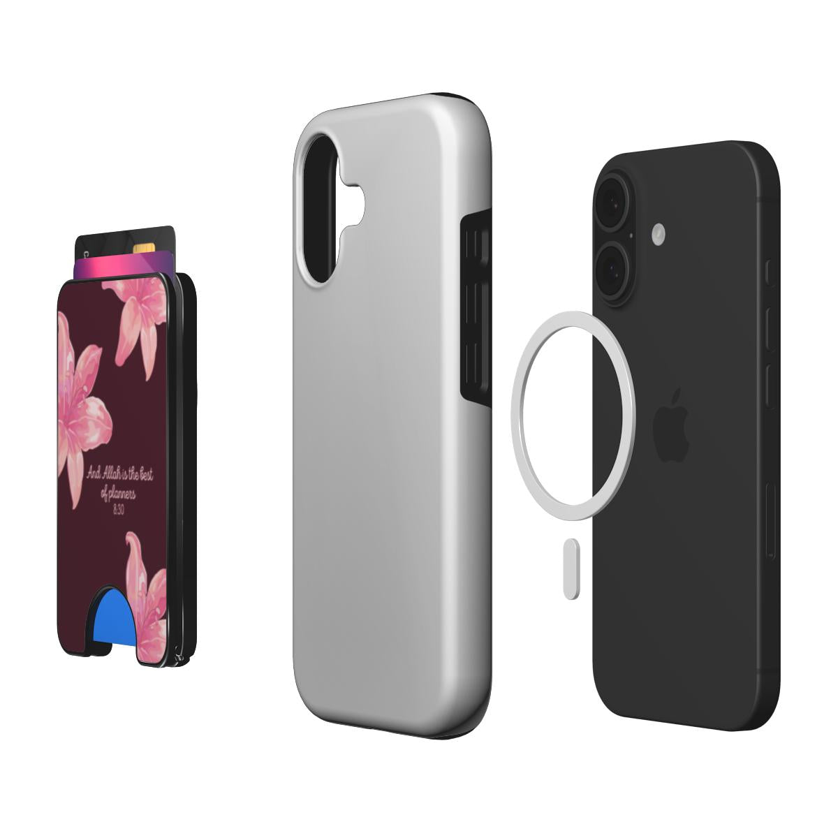 MagSafe Lily Flower Islamic phone wallet