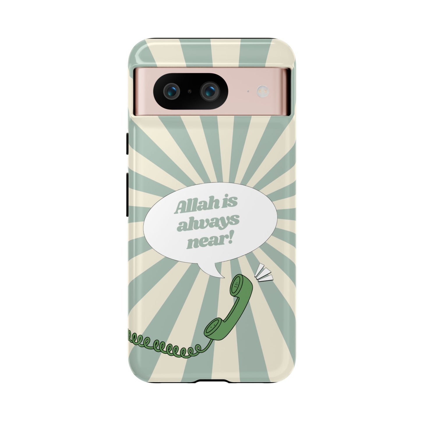 Allah Is Always Near | Retro Muslimah Phone Case
