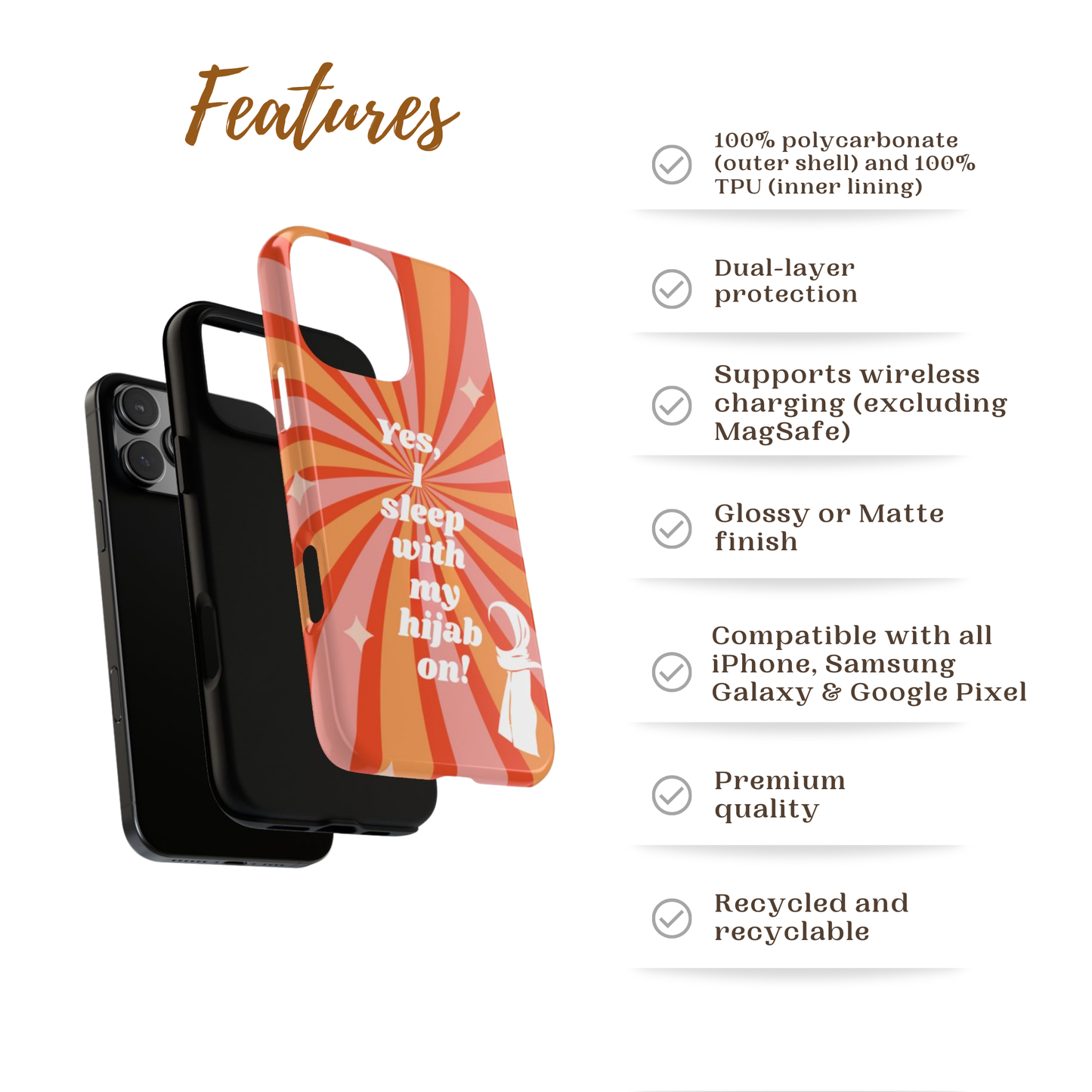 Yes, I Sleep With My Hijab On Phone Case