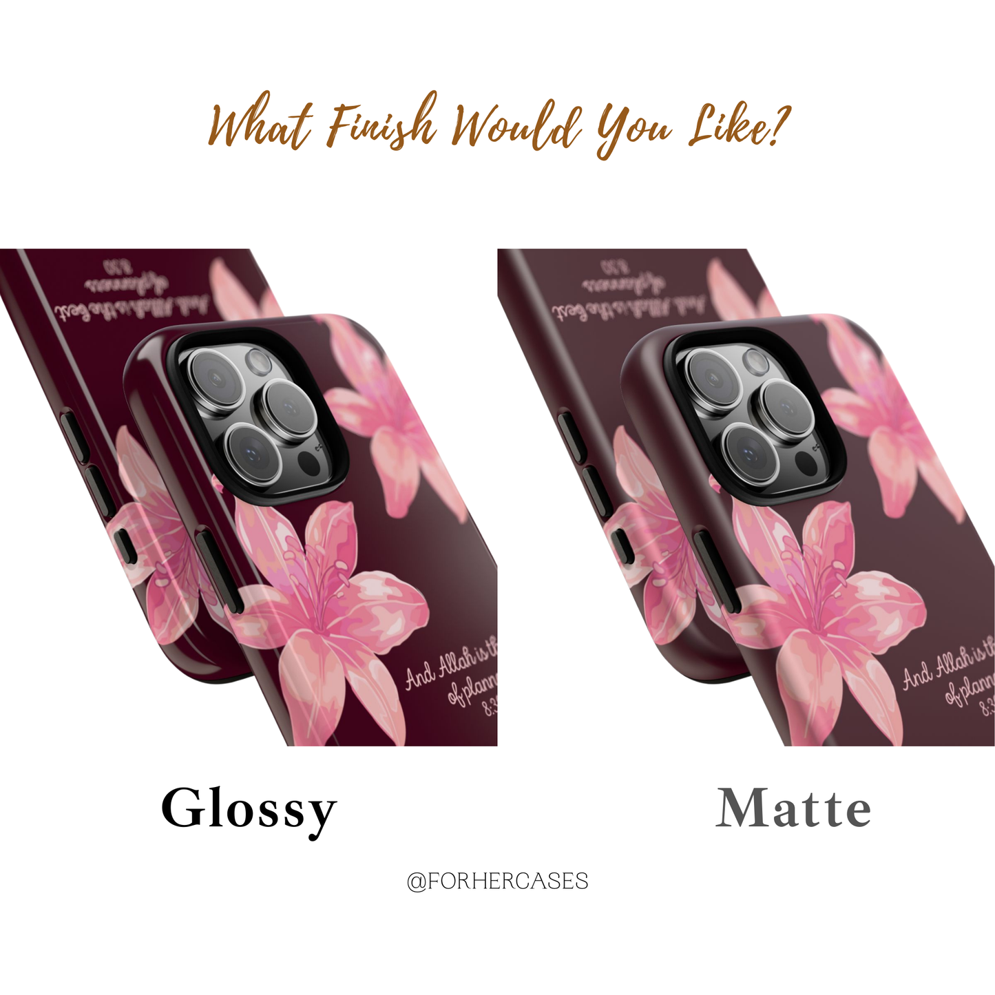 Lily Flower | Verses of Serenity Islamic Phone Case