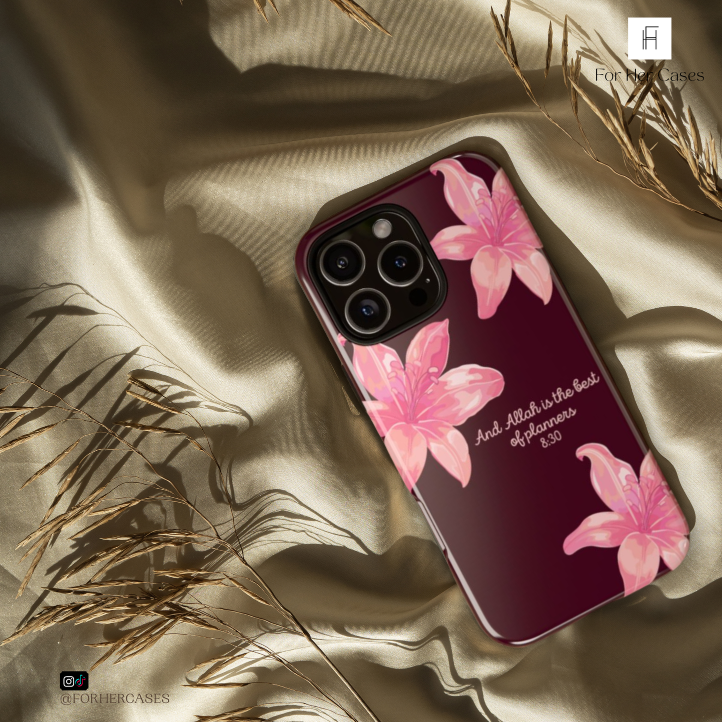 Lily Flower | Verses of Serenity Islamic Phone Case
