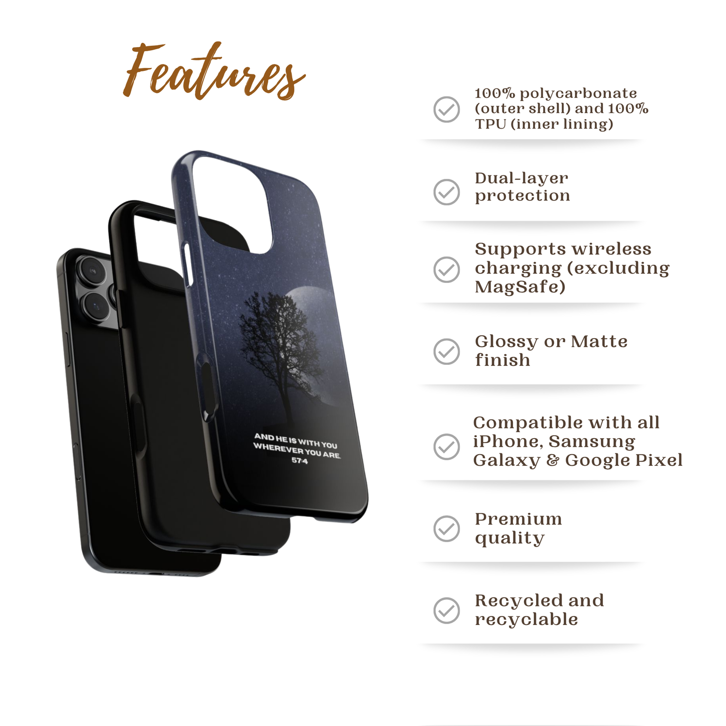 And He is with you | Islamic Phone Case - Father’s Day Collection