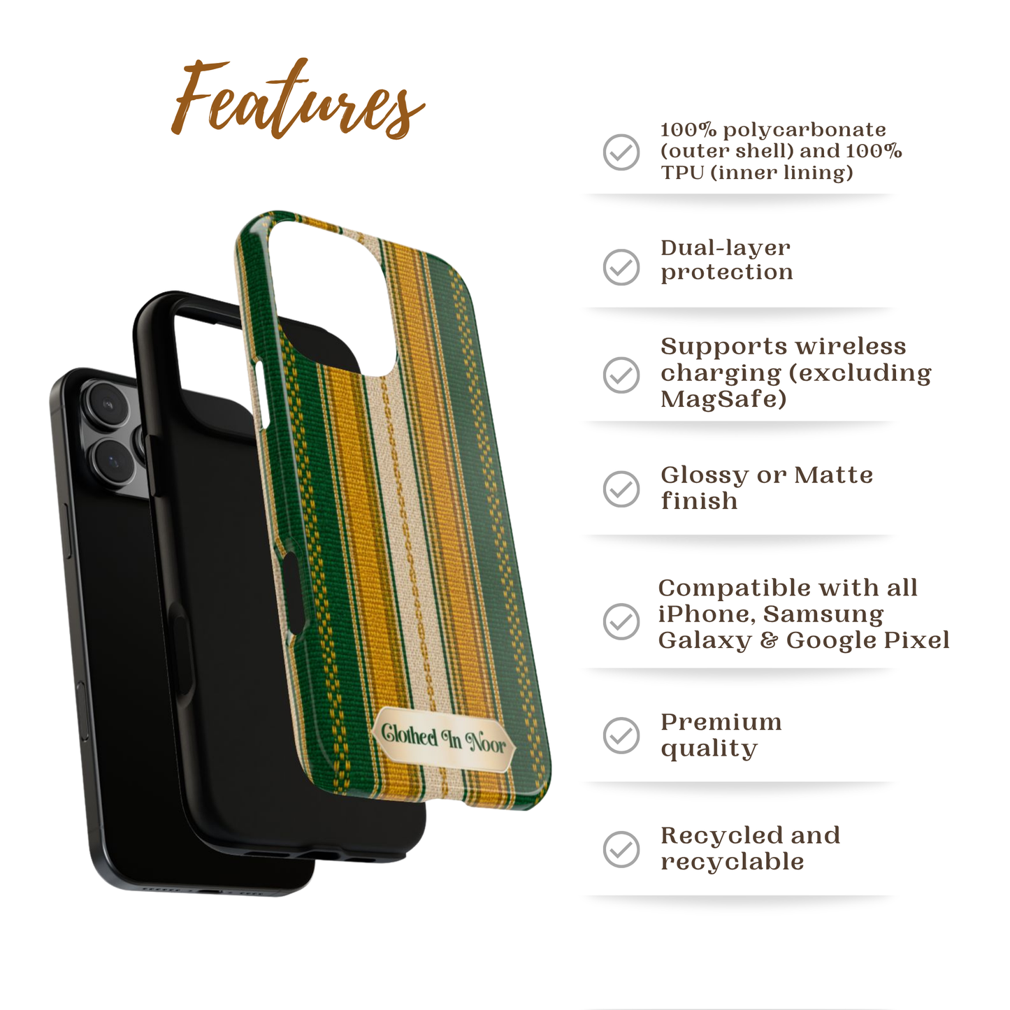 Clothed In Noor | Heritage Collection Phone Case