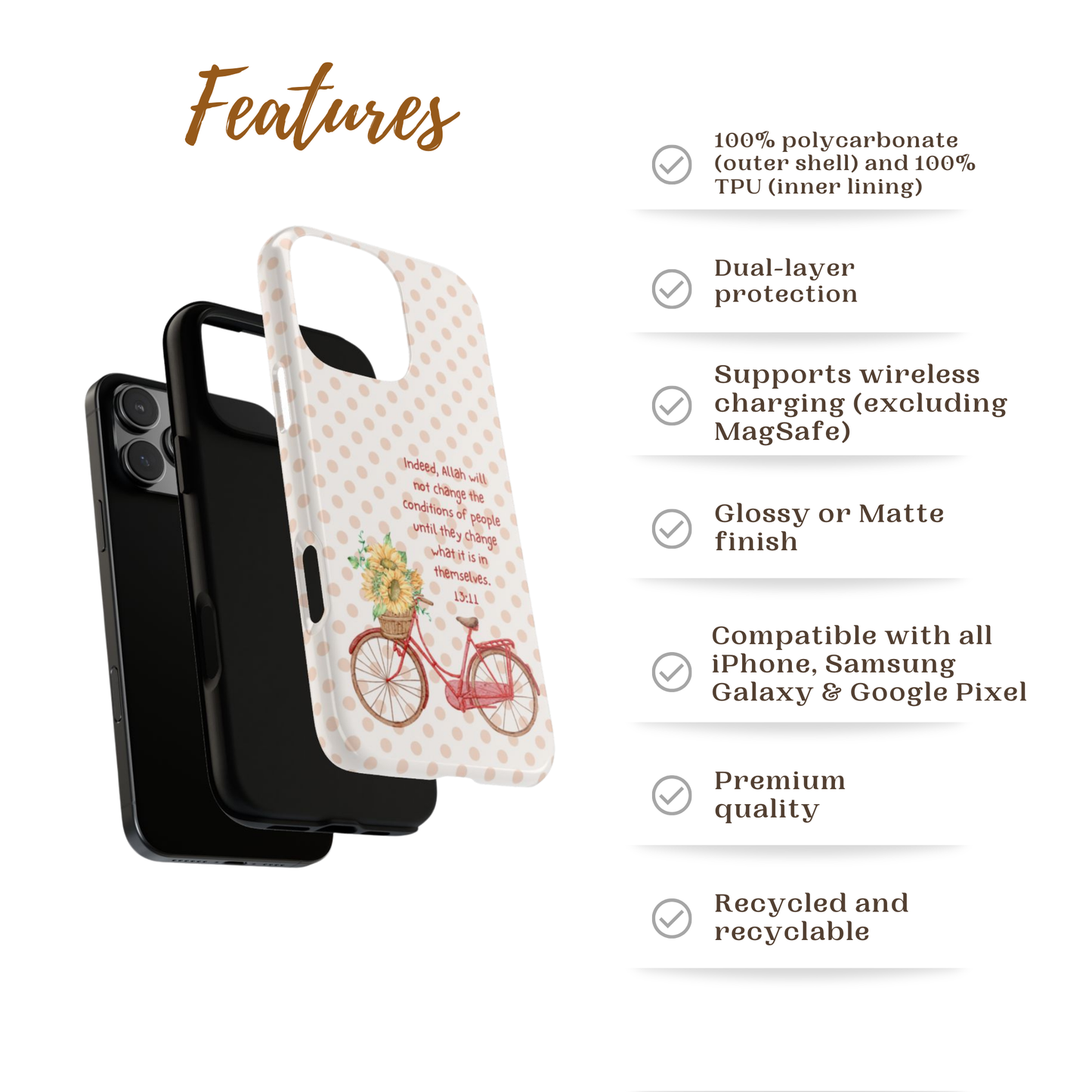 Change From Within | Cozy Muslimah Islamic Phone Case