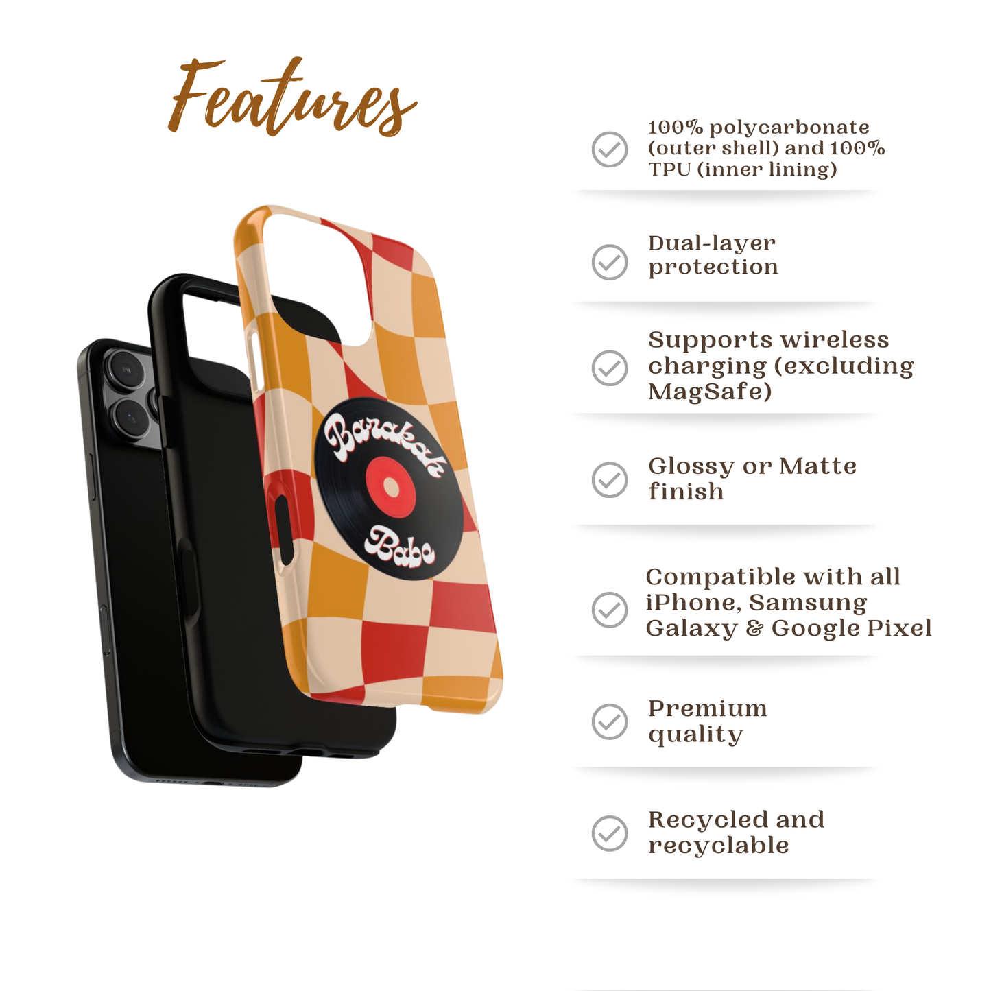 Barakah Babe | Retro Muslimah Phone Case