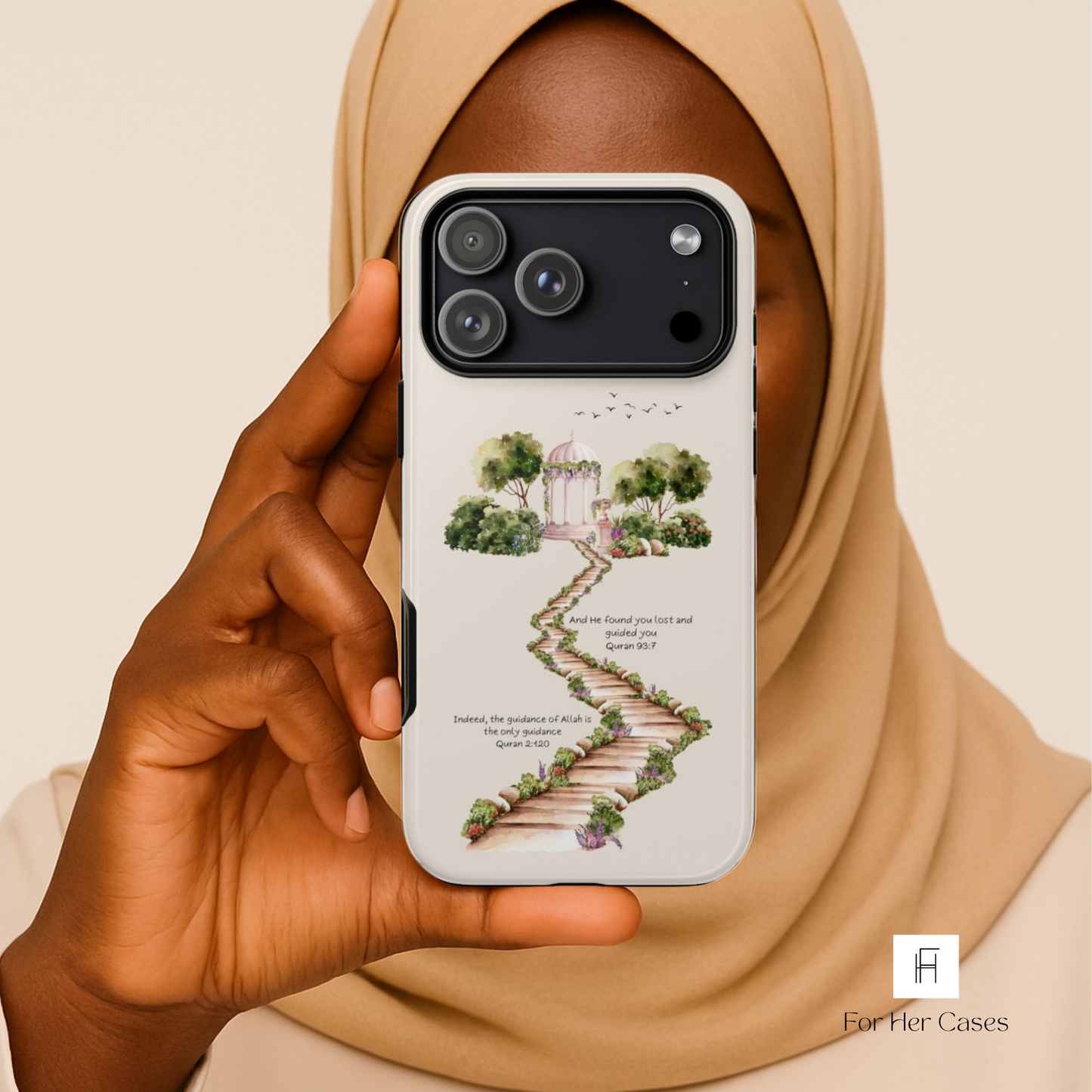 Guided by Allah | Verses of Serenity Islamic Phone Case