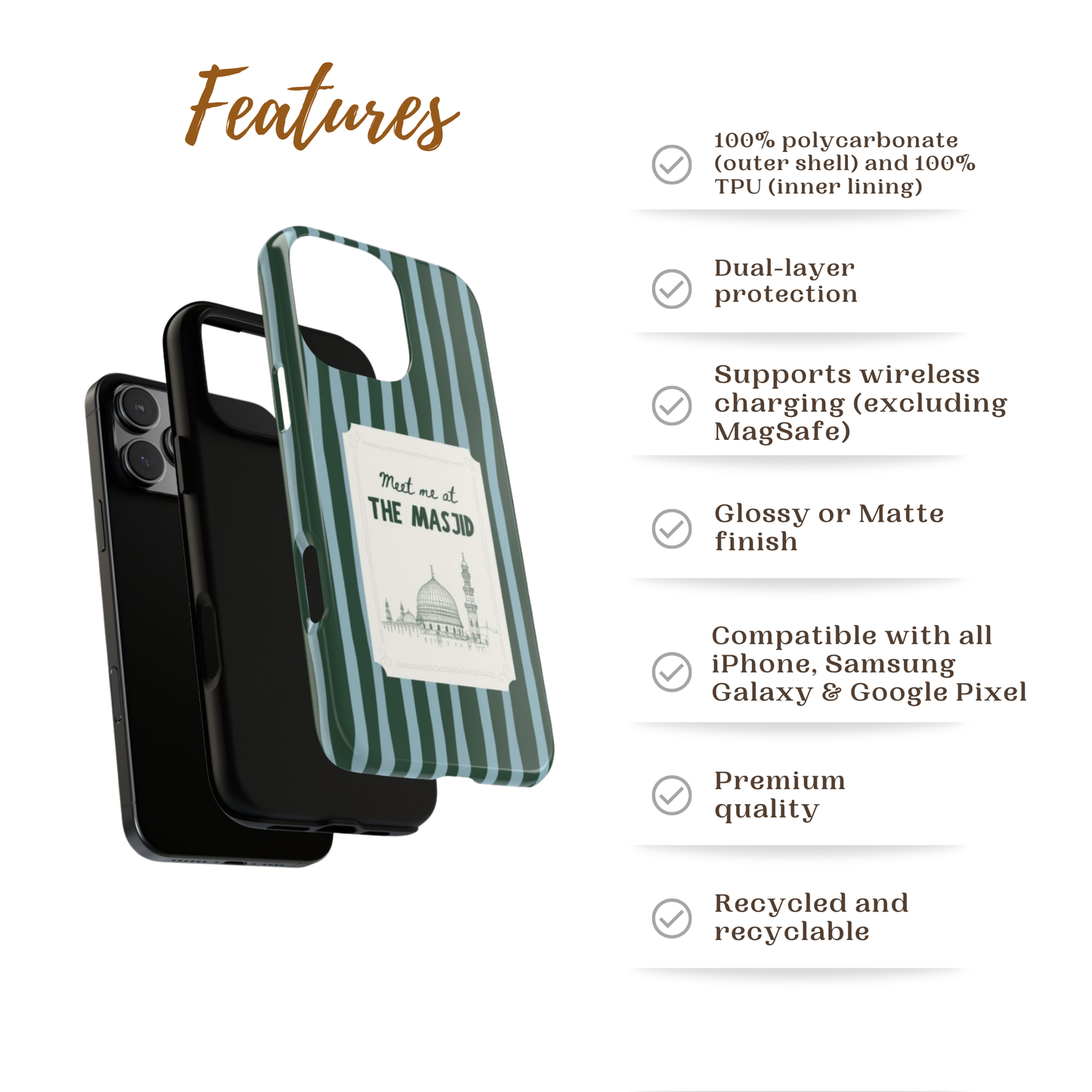 Meet at the Masjid Islamic Phone Case | Destinations of the Believer
