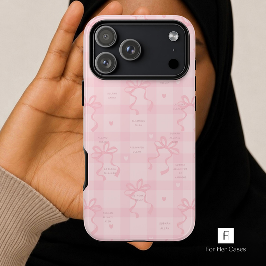 Pink Ribbon Dhikr Islamic Phone Case