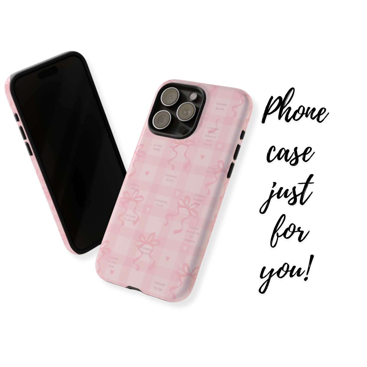 Pink Ribbon Dhikr Islamic Phone Case