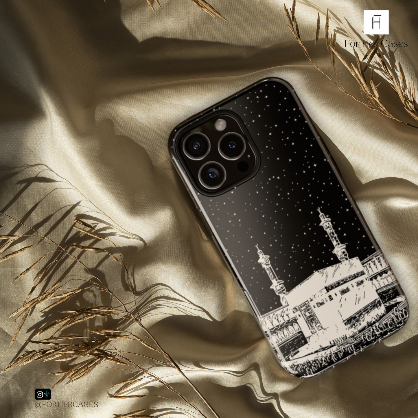 Under the night sky | Kaaba Phone Case