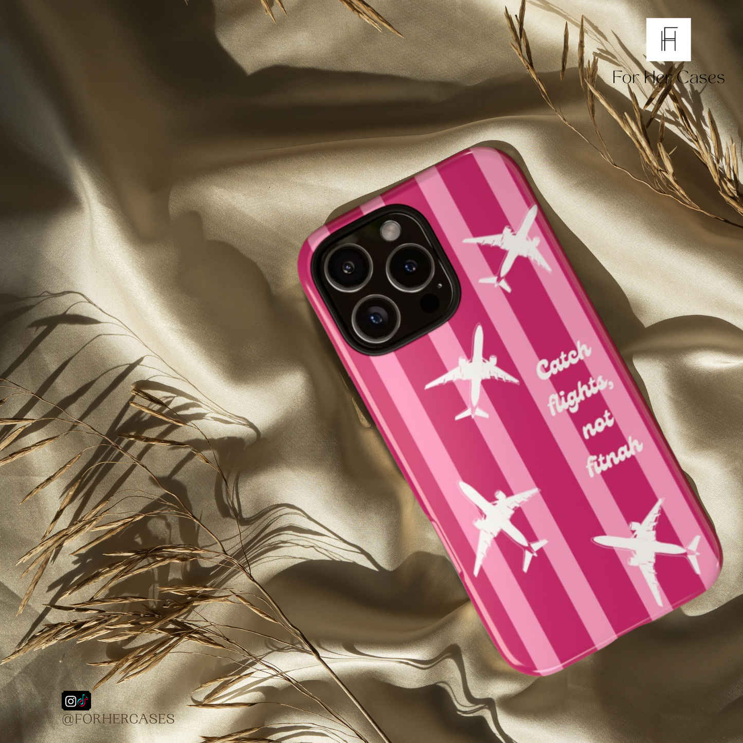 Catch Flights, Not Fitnah | Everyday Muslimah Phone Case