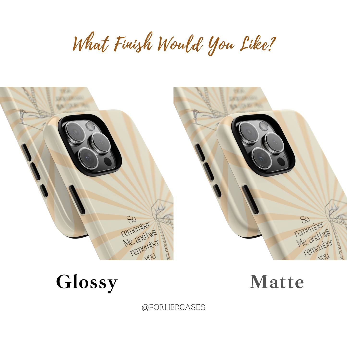 “So Remember Me” Quran Verse Islamic Phone Case