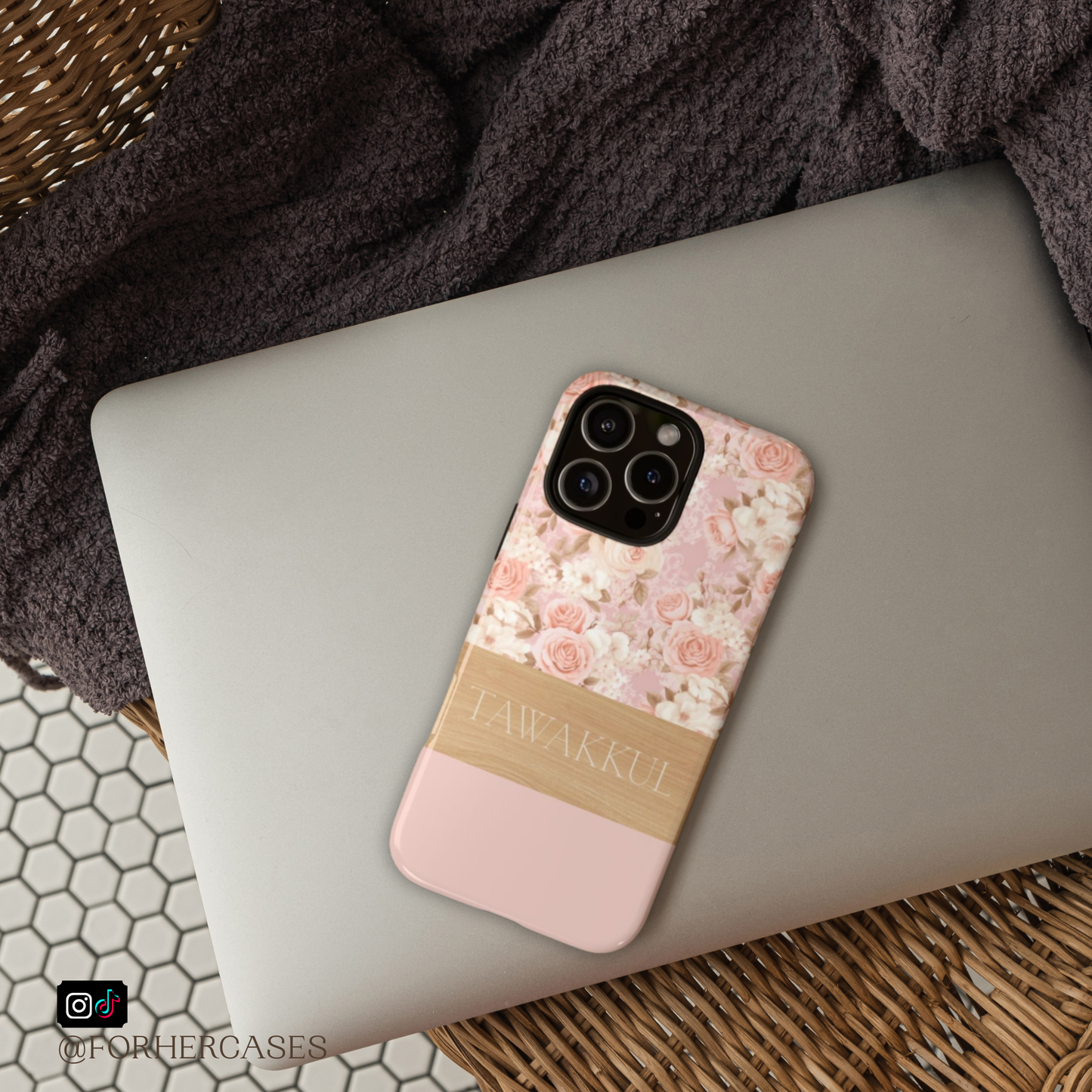 Tawakkul Floral Islamic Phone Case